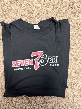 Seven 7 Brew Black Short Sleeve Logo Tee